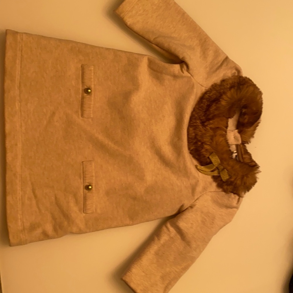 Brown fur dress